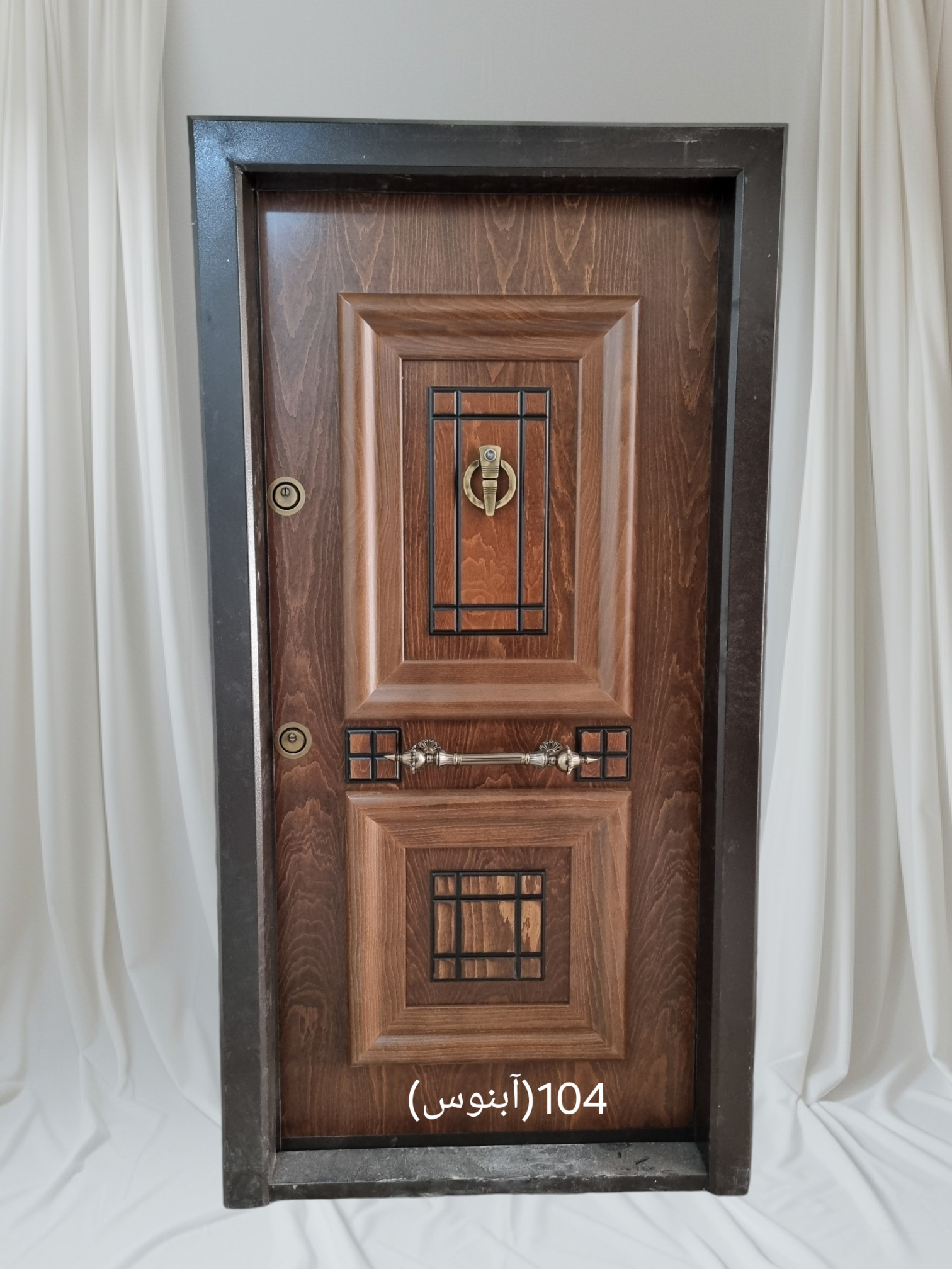 در ضدسرقت روکش راش کد ۱۰۴ (آبنوس)